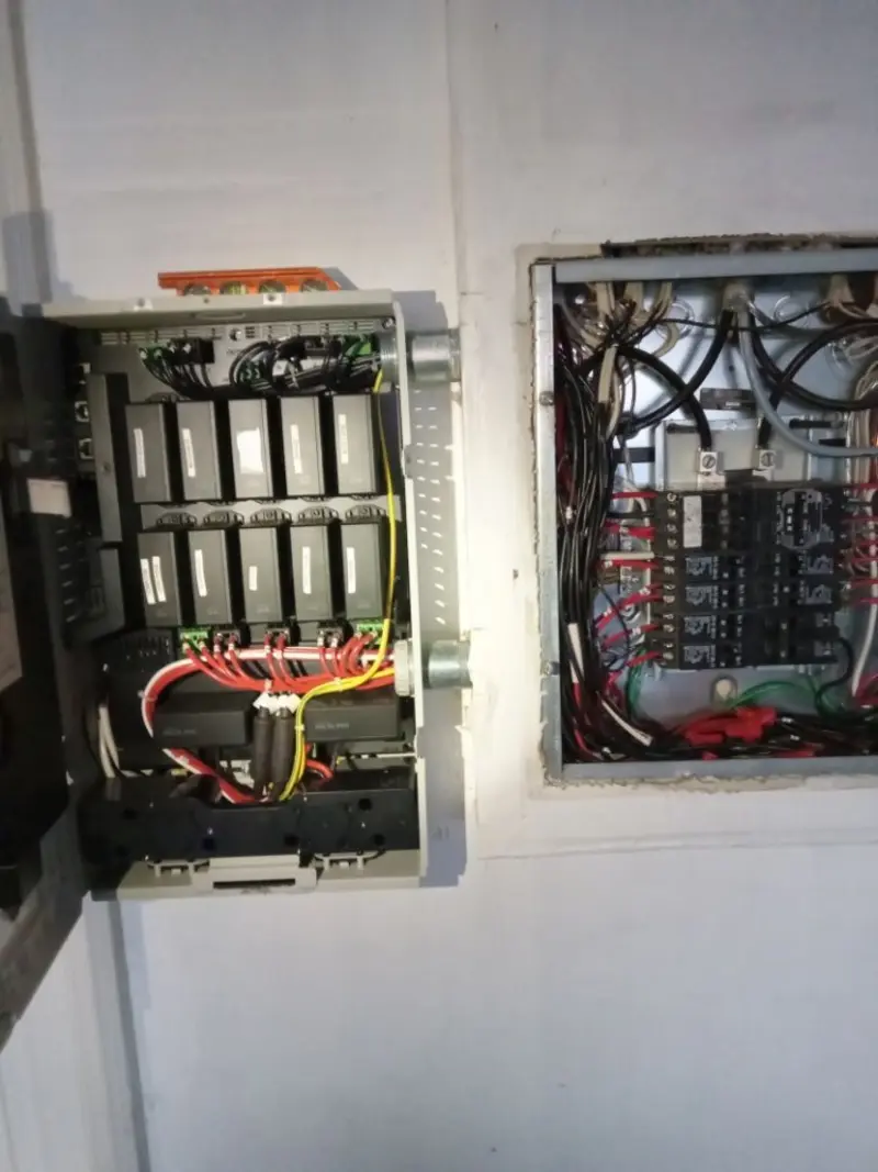Electrical panel upgrade completed for Security Camera Wiring in South River